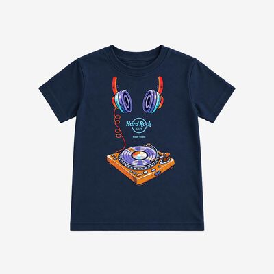 Youth Fit Little DJ Tee in Midnight Navy